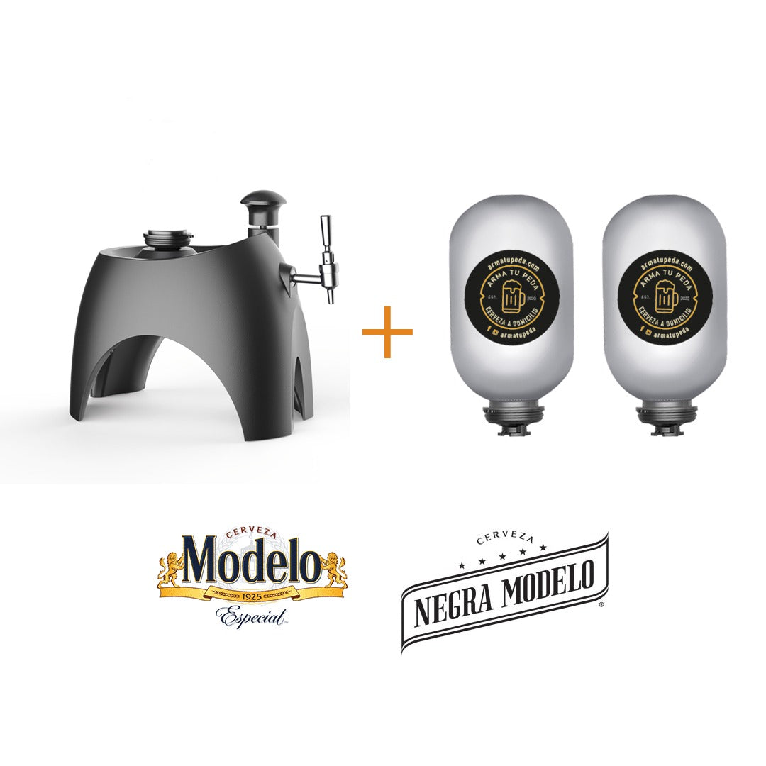 2 barriles de comercial + un dispensador Triton